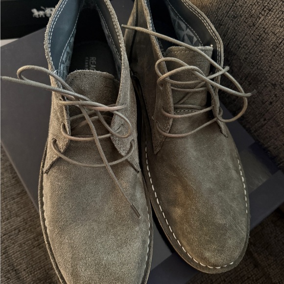 Kenneth Cole Taupe Suede Chukka Boots - Picture 2 of 4